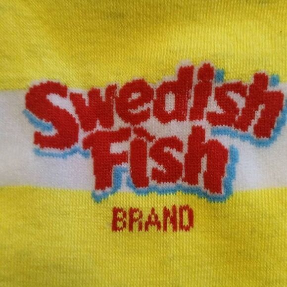 NWT Swedish Fish Crew Length Novelty Socks Size L - Picture 7 of 7